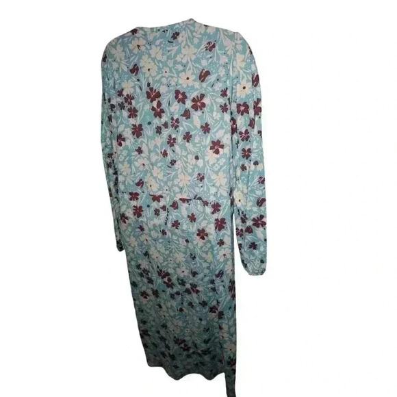 ZARA WOMAN MIDI FLORAL DRESS WITH RUFFLES SZ M Medium PERFECT Condition ADORABLE - Picture 5 of 10